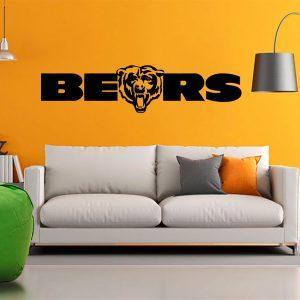 Chicago-Bears-NFL-Logo-Emblem-Football-Team-Vinyl-Decal-Sticker-Wall-black color