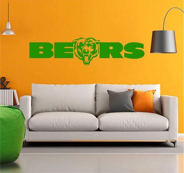 Chicago-Bears-NFL-Logo-Emblem-Football-Team-Vinyl-Decal-Sticker-Wall-green color