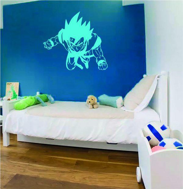 Dragon-Ball-Z-Decor-Wall-Decal.-Anime-theme-wall-sticker-blue color