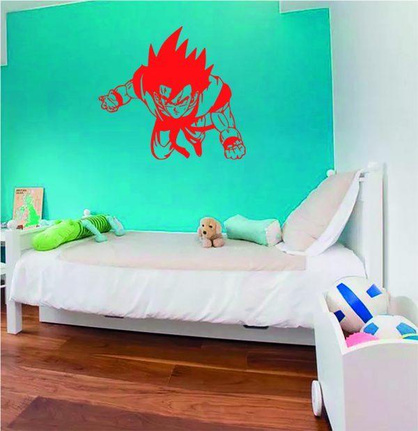 Dragon-Ball-Z-Decor-Wall-Decal.-Anime-theme-wall-sticker-red color