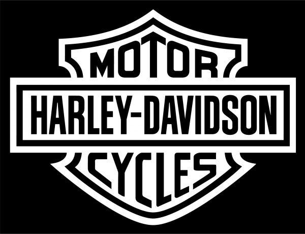 Harley-Davidson-Motorbike-Logo-Wall-Sticker-Decal-white color