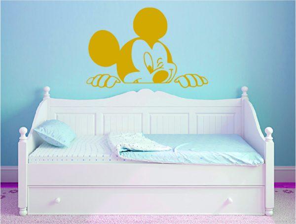 Mickey-Mouse-Wall-Decal-for-Nursery-Boys-and-Girls-Room.-Mickey-0001-gold color