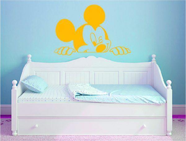 Mickey-Mouse-Wall-Decal-for-Nursery-Boys-and-Girls-Room.-Mickey-0001-orange color