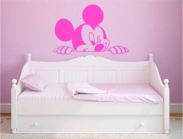 Mickey-Mouse-Wall-Decal-for-Nursery-Boys-and-Girls-Room.-Mickey-0001-pink color