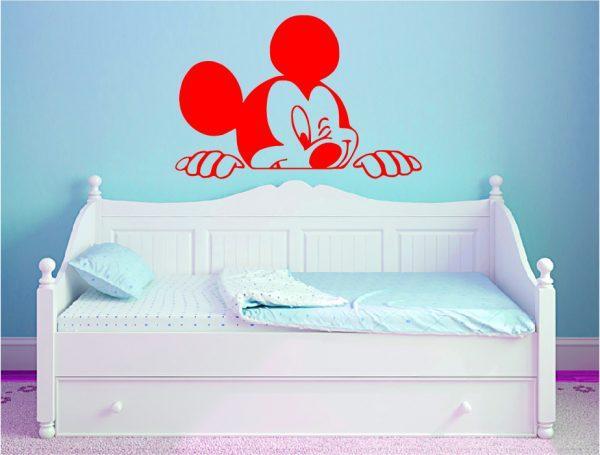 Mickey-Mouse-Wall-Decal-for-Nursery-Boys-and-Girls-Room.-Mickey-0001-red color
