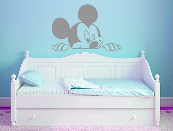 Mickey-Mouse-Wall-Decal-for-Nursery-Boys-and-Girls-Room.-Mickey-0001-sillver color