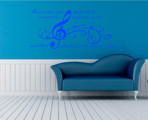 Music-Wall-Decal-Quote-Music-Expresses-That-Which-blue color
