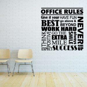 Office-Rules-Wall-Decal-Motivational-Poster-Office-Sign-Teamwork-Success-Quote_black_color