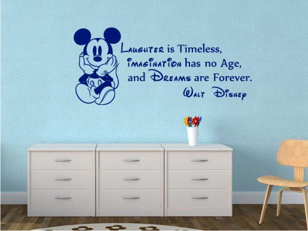 Wall-Stiker-Walt-Disney-Quote-for-Nursery-with-Mickey-Mouse-navy color