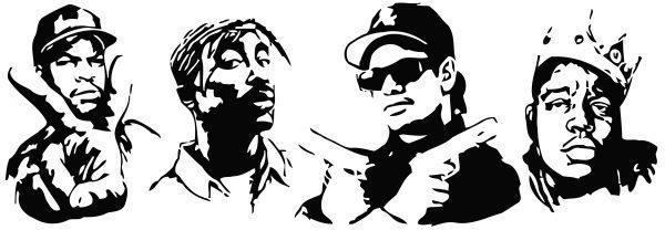 Biggie Smalls, Snupdog and ather. Portrets. Wall Decal. Sticker preview