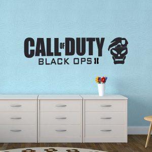 Call of Duty Black Ops 2 Wall Decal. Black