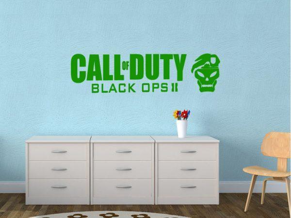 Call of Duty Black Ops 2 Wall Decal. Green