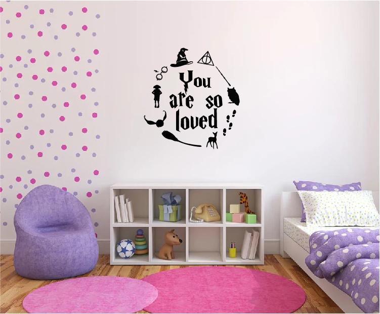 Harry Potter Wall Sticker Quote You are So Loved.