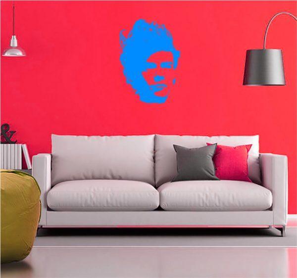 Harry Styles One Direction Person Wallsticker. Blue color