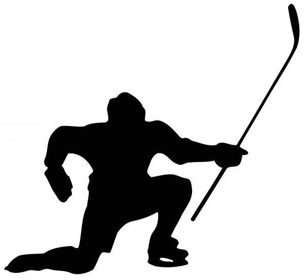 Hockey Player Sport Theme Wallsticker. Sticker preview