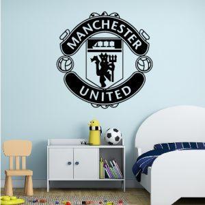 Manchester FC Emblem Wall sticker. Black color