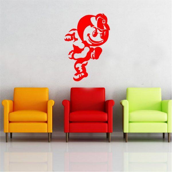 Ohio State Buckeyes Logo Wallsticker. Red color