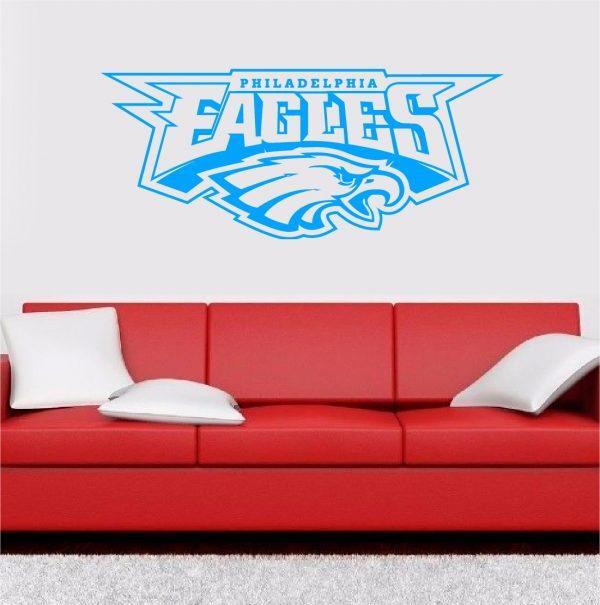 Philadelphia Eagles NFL. Emblem wall sticker. Blue color