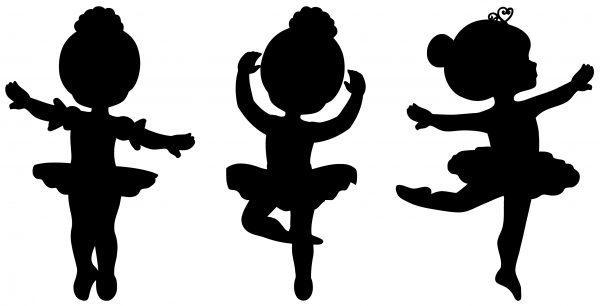 Ballet Dancers Girls. 3 Girls in one wall sticker. Sticker preview