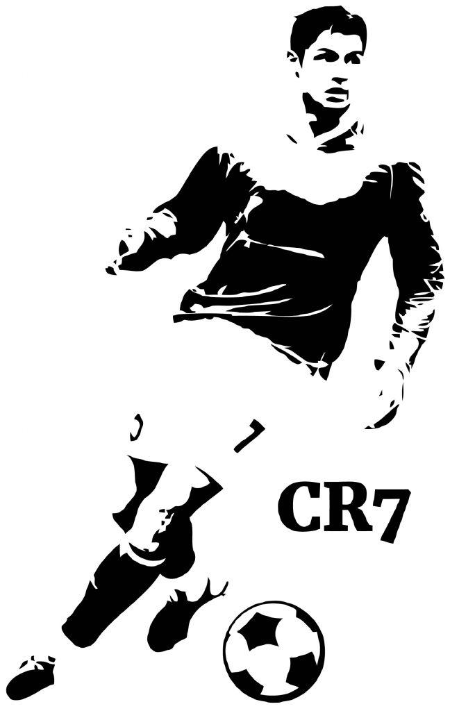 Cristiano Ronaldo CR7. Wall Sticker. | Wall Sticker USA