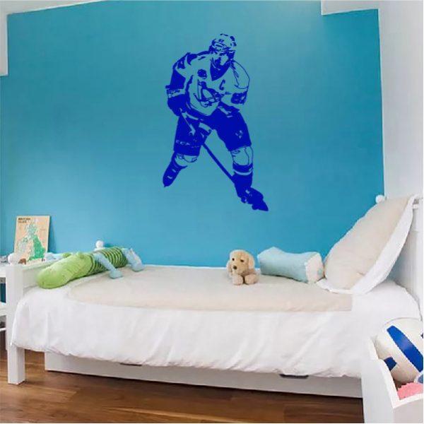 Crosby Hockey Player. NHL Pittsburgh Penguins. Wall sticker. Navy