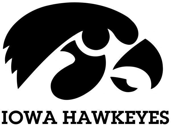 Iowa Hawkeyes emblem. NCAA College Football. Wall sticker. Sticker preview