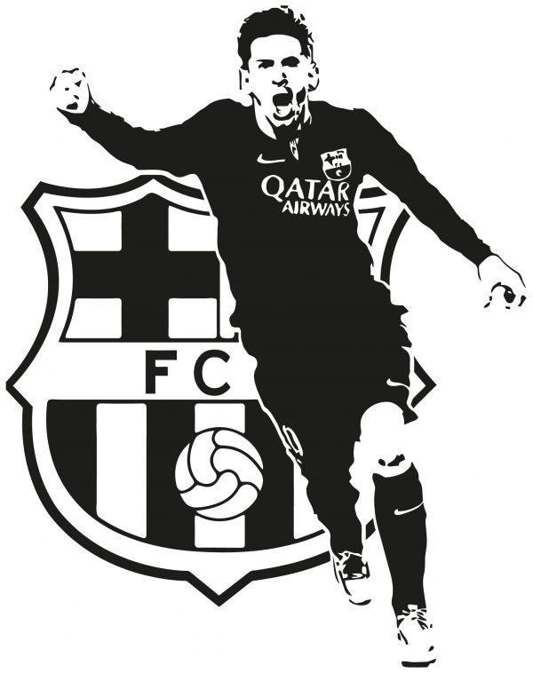 Leo Messi Soccer Players FC Barcelona. Wall Sticker. Sticker preview
