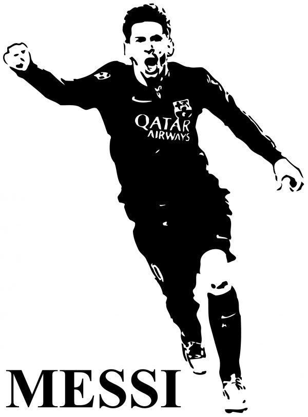 Messi Soccer Player. Wall Sticker. Sticker preview