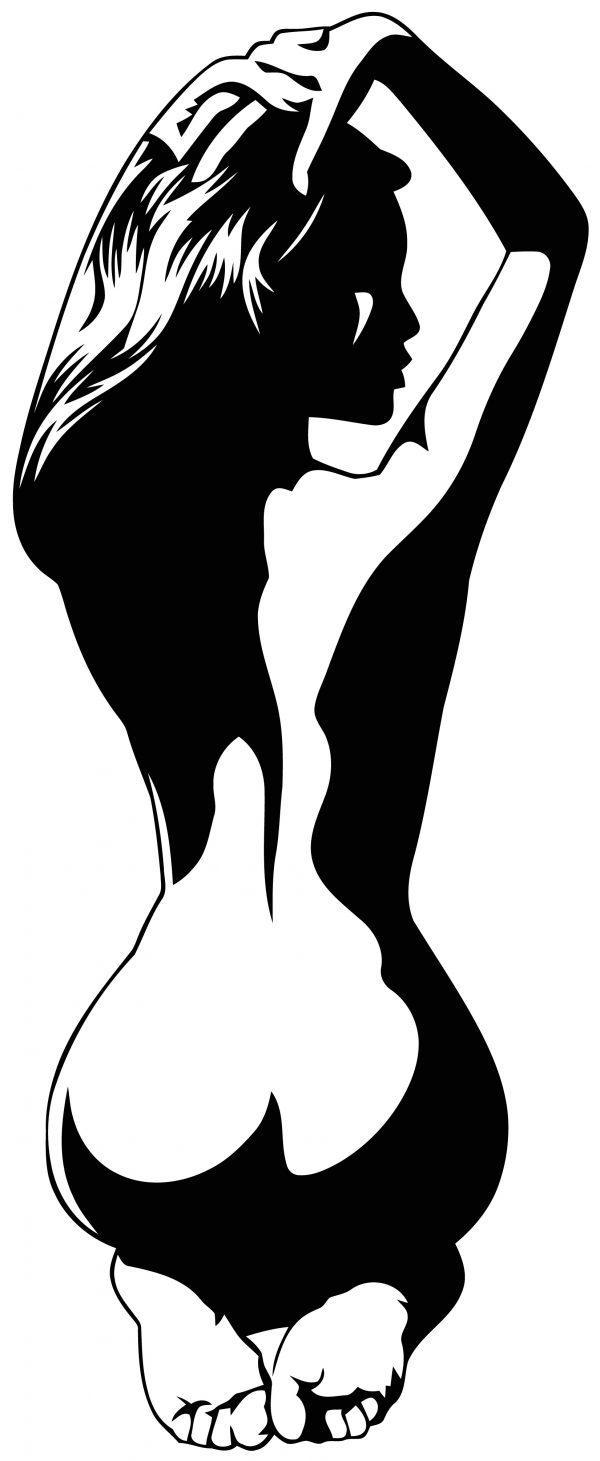 Naked Sexy Woman. Wall Sticker. Sticker preview