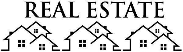 Real estate sticker for office. Wall sticker. Sticker preview