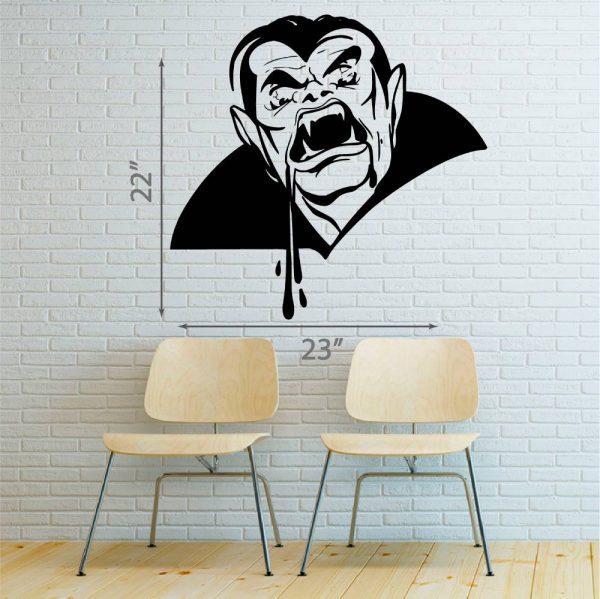 03 Halloween Wall Sticker. Vimpire like Dracula.