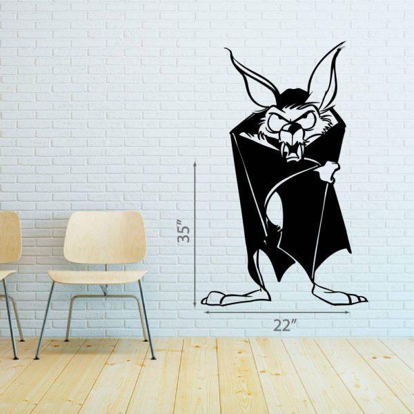 05 Halloween Wall Sticker.   Vimpire Dracula in Bat view.