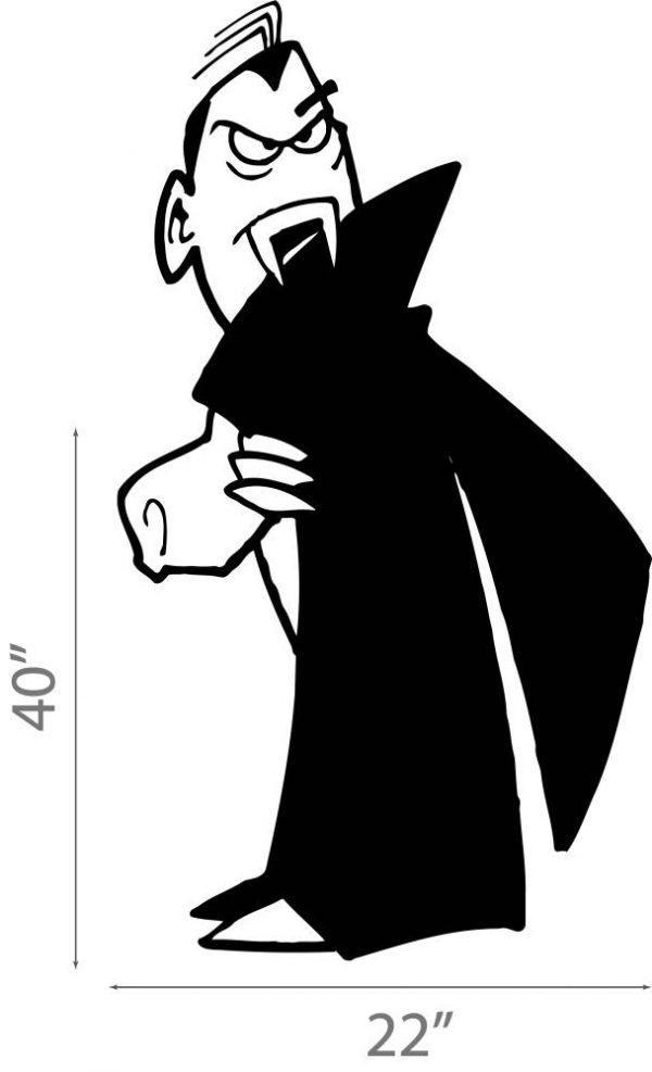 06 Halloween Wall Sticker.  Vimpire Dracula.