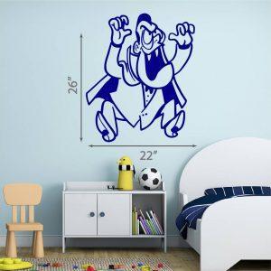 07 Halloween Wall Sticker.  Vimpire Dracula in Funny attack.