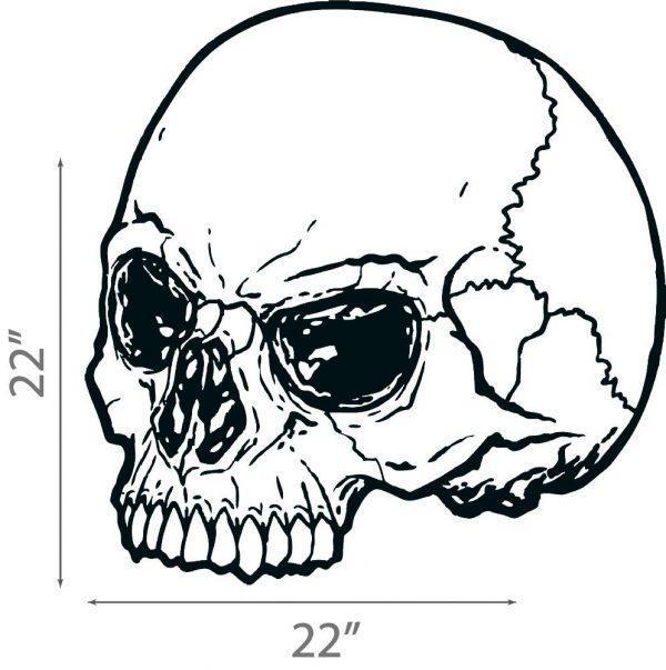 23 Halloween Wall Sticker. Skull .
