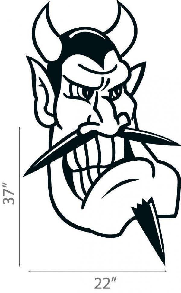 30 HalloweenCartoon Devil Head