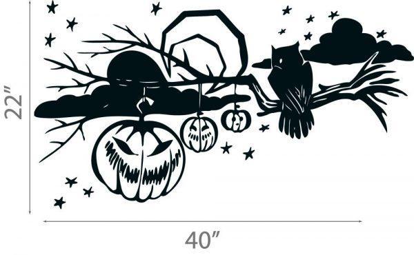 45 Halloween Wall Sticker. Pumpkin Like Christmas Toys Owl Moon
