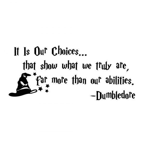 Dumbledore Quote Wall Decal It is Our Choices That Show What We Truly are Harry Potter preview