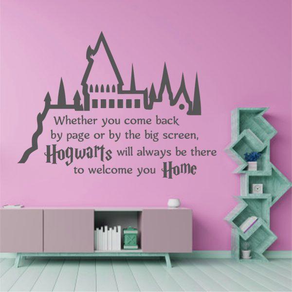 Harry Hogwarts Quote. Silver color