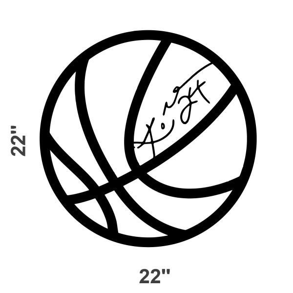 Kobe Bryant wall sticker. Ball with signature. Number 24 sticker. Preview