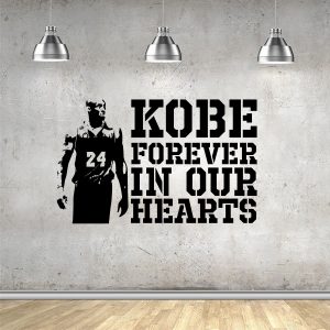 Kobe Bryant wall sticker. Kobe forever in our hearts.